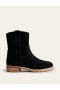 Black Women's Boden Western Suede Ankle Boots