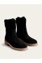 Black Women's Boden Western Suede Ankle Boots