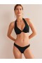 Black Women's Boden Textured Bikini Bottoms