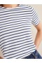 White / Navy Women's Boden Bea Short Sleeve Breton T shirts