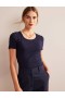 Navy Women's Boden Essential Jersey T shirts