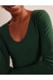 Green Women's Boden Double Layer Scoop Neck Tops