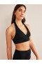 Black Women's Boden Levanzo Halter Bikinis