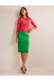 Green Women's Boden Hampshire Ponte Column Skirts