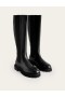 Black Women's Boden Knee-High Chelsea Boots