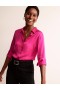 Pink Women's Boden Saskia Satin Shirts