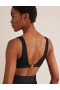 Black Women's Boden Ribbed V-neck Bikinis