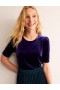 Blue Women's Boden Velvet Party T shirts
