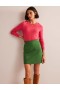 Green Women's Boden Ponte A-line Mini Skirts