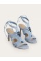 Blue Women's Boden Cut Out Heeled Sandals