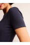 Navy Women's Boden Cotton Ribbed T shirts