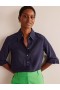 Navy Women's Boden Sienna Silk Shirts