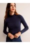 Navy Women's Boden Essential High Neck Jersey Tops