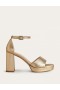 Gold Women's Boden Heeled Platform Sandals