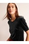 Black Women's Boden Velvet Party T shirts