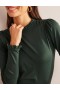 Green Women's Boden Supersoft Frill Detail Tops