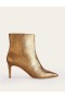 Gold Metal Women's Boden Pointed-Toe Ankle Boots