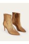 Gold Metal Women's Boden Pointed-Toe Ankle Boots