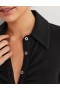 Black Women's Boden Ruched Front Jersey Shirts