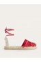 Red Women's Boden Fringe Detail Flat Sandals