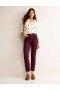Dark Burgundy Women's Boden Corduroy Slim Straight Jeans