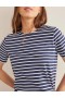 Navy / White Women's Boden Bea Short Sleeve Breton T shirts