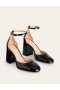 Black Women's Boden Patent-Leather Court Shoes
