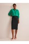 Black Women's Boden Hampshire Ponte Column Skirts