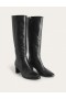 Black Women's Boden Erica Knee High Leather Boots