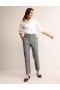 White / Grey Blue Women's Boden Kew Wool-Twill Pants