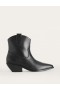 Black Women's Boden Western Ankle Boots