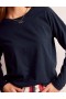 Navy Women's Boden Cotton Dropped Shoulder Tops