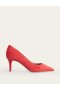 Red Women's Boden Lara Mid-Heeled Court Shoes