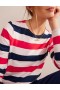 Pink Red Navy Women's Boden Bea Long Sleeve Breton T shirts