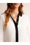 White / Black Women's Boden Colour Block Shirts