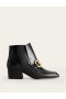 Black Women's Boden Snaffle-Trim Ankle Boots