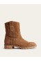 Brown Women's Boden Western Suede Ankle Boots