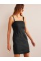 Black Women's Boden Strappy Linen Mini Dress