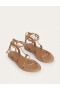 Multicolor / Brown Women's Boden Scarf Wrap Sandals