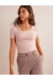 Pink Women's Boden Essential Jersey T shirts