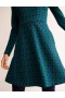 AZURE Women's Boden Jacquard A-Line Short Dress