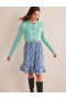 Turquoise Women's Boden Cropped Cashmere Crew Cardigan