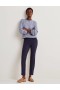 Navy Women's Boden Hampshire 7/8 Ponte Pants