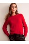 Red Women's Boden Fluffy Bow Back Sweater