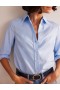 Blue Women's Boden Sienna Cotton Shirts