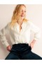 White Women's Boden Lace-Collar Shirts