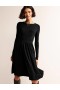 Black Women's Boden Thea Short Jersey Dress