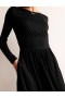 Black Women's Boden Thea Short Jersey Dress
