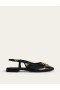 Black Women's Boden Iris Snaffle Slingback Flats