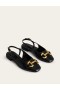 Black Women's Boden Iris Snaffle Slingback Flats